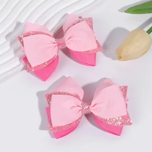 Sparkle Bow Hair Clips