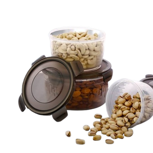 Stackable Plastic Canister Set – 3 Pieces