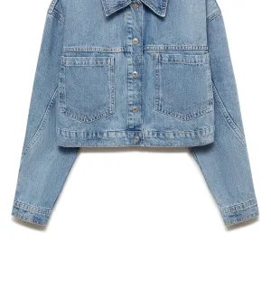 Denim Cropped Jacket