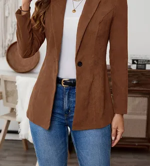 Classic Tailored Blazer Jacket