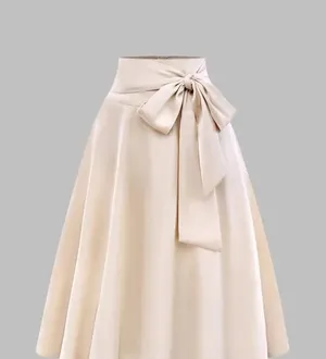 Bow A-Line Skirt