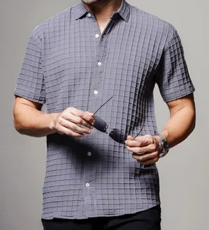grey shirt