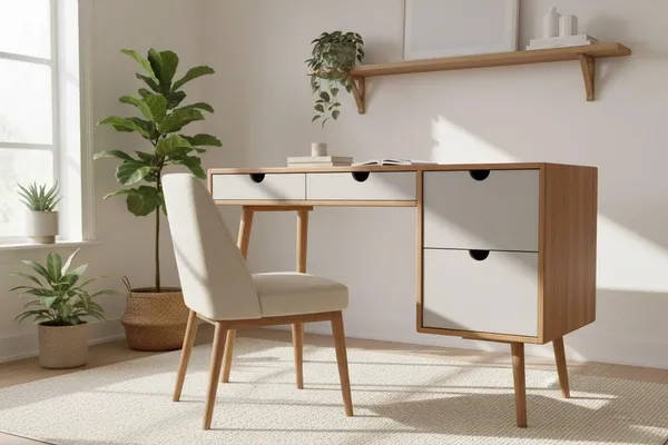 Office Work Desk with Drawer