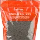 Sinking fish feed pellets