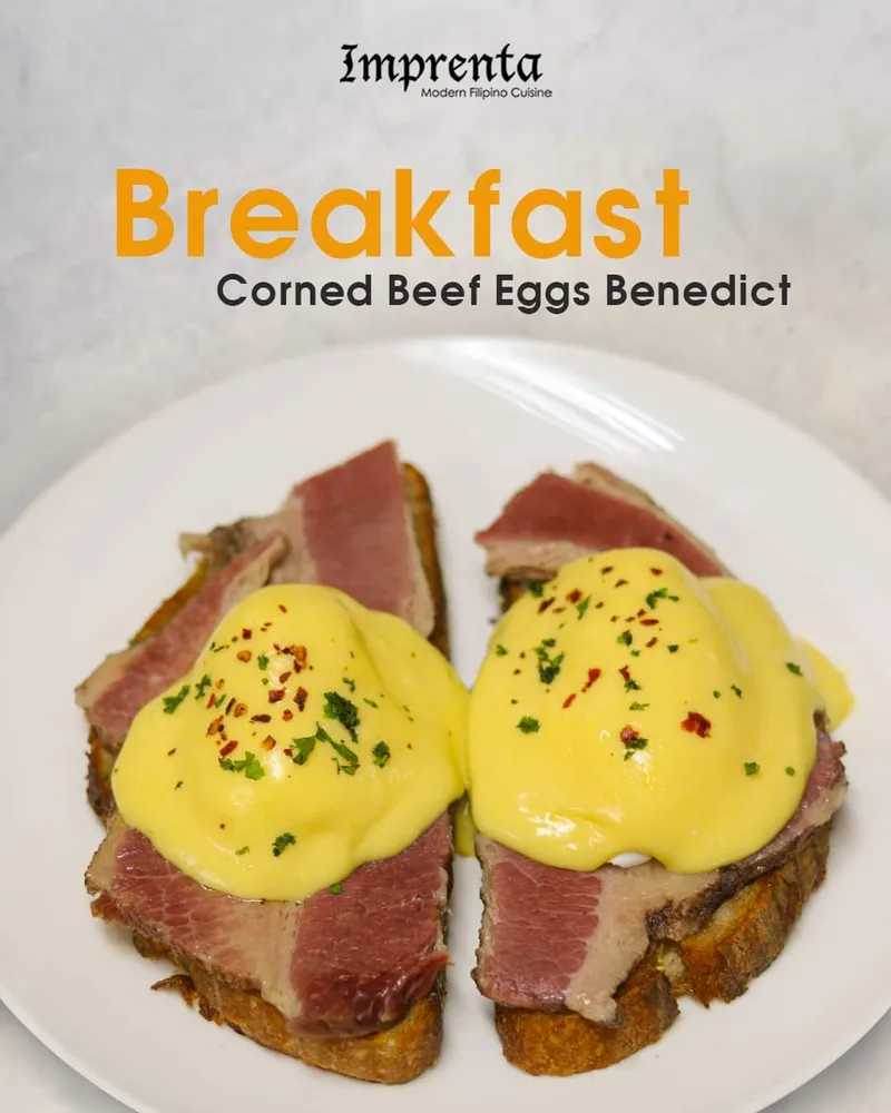 Corned Beef Eggs Benedict Bip Beep