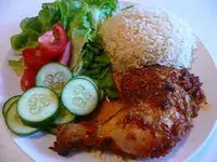 Plain Rice with Chicken