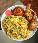 Stir fry spaghetti & chicken