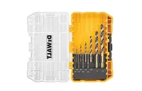 Black and Gold Twist Drill Bit Set (10-Piece)