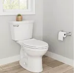 Champion Two-Piece  Single Flush Elongated Chair Height Toilet with Slow-Close Seat in White