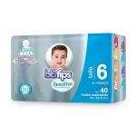 Bbtips Sensitive Pañal Desechable para Bebé Talla 6 40 Piezas