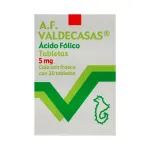 A.F. Valdecasas Ácido Fólico 5MG Frasco 20 Tabletas