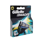Gillette Mach 3 Cartucho Para Afeitar 4 Piezas