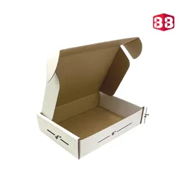 Box Brother 3 Ply White Flap Corrugated Box – Size 6x4x2 Inch | Multipurpose Corrugated Box for Small Item Packaging