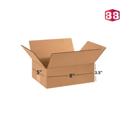 8x5x3.5 Inch 3 Ply Corrugated Box by Box Brother – Perfect for Fragile & Compact Packaging