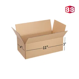 11x6x5 Inch Corrugated Box – Kraft Packaging by Box Brother