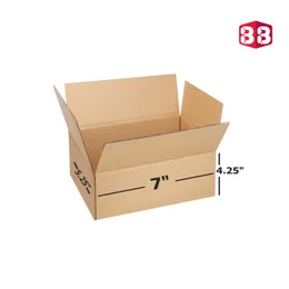 Buy 3 Ply Corrugated Box 7x5.25x4.25 Inch - Brown Kraft Packaging Box by Box Brother