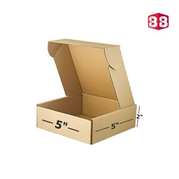 5x5x2 Inch Brown Corrugated Flap Box for Gifting and Retail Packaging
