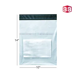 10x14 Inches Clear Polybags for Shipping, Storage, and Courier Packaging