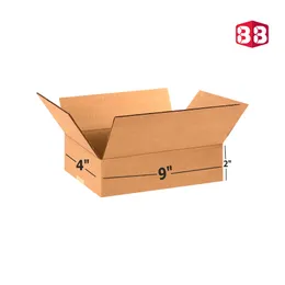 9x4x2 Inch 3 Ply Corrugated Carton Box – Slim Kraft Packaging by Box Brother