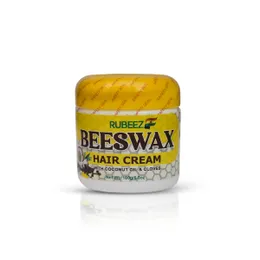 Beeswax hair cream with coconut oil and gloves