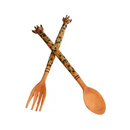 Wooden Giraffe Ladle