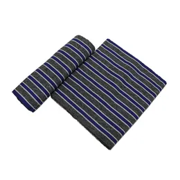 Ash and Blue Striped African Kente Weave Smock , fugu , batakali,  Fabric-4yards