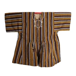 Premium Hand-Woven Fugu Smock with cap – Original Batakari Traditional Clothing