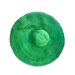 Sweet Licia's hat with fringes (green, blue)