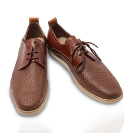 Leather Smart Casual Shoe - Brown