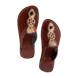 Unisex Slippers with a touch of Camel skin