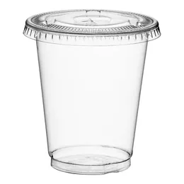 330ml juice cup flat lid - 50 pcs