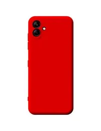 Samsung A04E Hard Silicon Cover 2MM Red Colour, 2MM Hard Silicon Back Cover for Samsung Galaxy A04E, Durable Phone Case,
