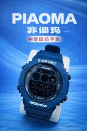 Original PIAOMA Waterproof Gents Digital Strap Watch