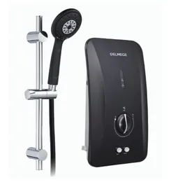 Delmege Hot Water Shower black colour 5.5kW DWHB5.5N Black Instant Non-Pump Heater Stepless Electronic Temperature Contr