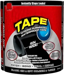 Flex Tape, a black, rubberized, waterproof tape