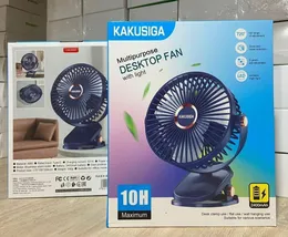 Kakusiga Rechargeable Multipurpose Desktop Fan with Ambient Light