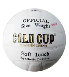 Gold Cup Volleyball Volley Ball Brand White Genuine Quality - Official Size 5
