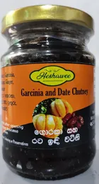 Pure Goraka & Date Chutney 150g, Premium Goraka and Dates Chutney, Traditional Sri Lankan Flavor, Perfect for Rice & Sna
