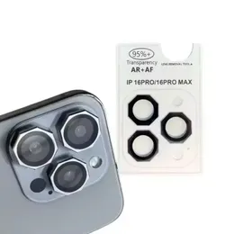 Octagonal iphone 13 Pro Max Camera Lenses Metal Aluminum Alloy Tempered Glass Protector iphone 13 Pro Camera Lenses