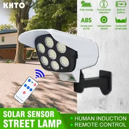 Solar Sensor Light CCTV Camera Type | 77 LED Dummy Security Light with Remote