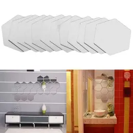 12 Pcs Mirror Effect Tile Wall Sticker
