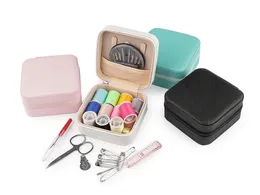 Emergency Stitching Kit Needle and Thread Box, Small & Portable Travel Sewing Kits Box with Small Scissor, Thread Box Se
