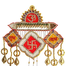 Lovetholy 12inch Door Wall Hangings Home Decor Items Subh Labh Toran for Car Interior, Bedroom, Living Room Decoration (