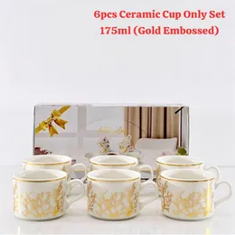 175ml 6pcs Ceramic Cup Only Set