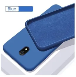 Redmi 8a Soft matte liquid silicone Case Back Cover for Redmi 8a - Blue