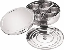 12cm Enomax stainless steel masala dabba (spice box)