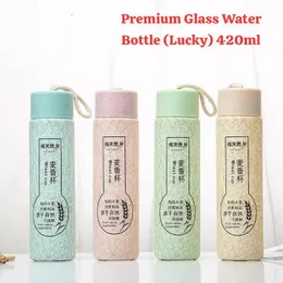 420ml Premium Glass Water Bottle (Lucky)