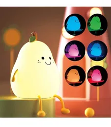 Pear Shape Night Lamp Silicone – Touch Controlled