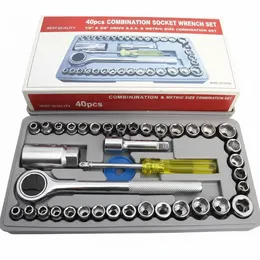 40 Pcs Combination Socket Wrench Set