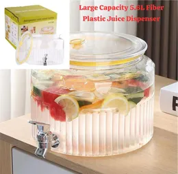 Large Capacity 5.6L Fiber Plastic Juice Dispenser